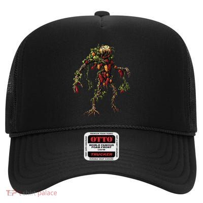 Pepper Vegetable Motif Garden Pepper High Crown Mesh Back Trucker Hat