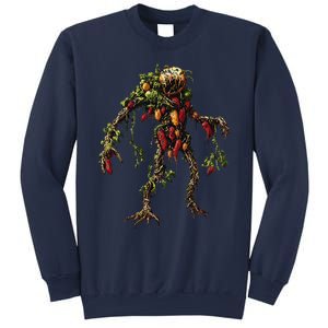 Pepper Vegetable Motif Garden Pepper Sweatshirt