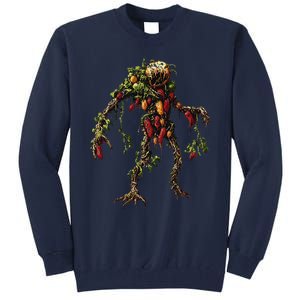 Pepper Vegetable Motif Garden Pepper Tall Sweatshirt