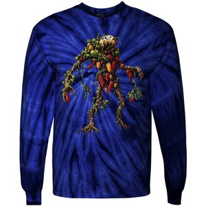 Pepper Vegetable Motif Garden Pepper Tie-Dye Long Sleeve Shirt