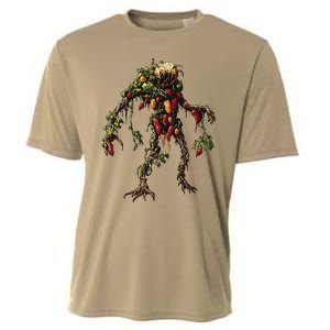 Pepper Vegetable Motif Garden Pepper Cooling Performance Crew T-Shirt