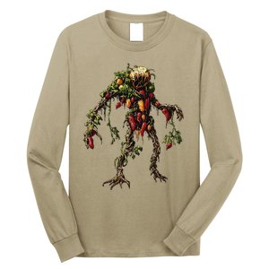 Pepper Vegetable Motif Garden Pepper Long Sleeve Shirt