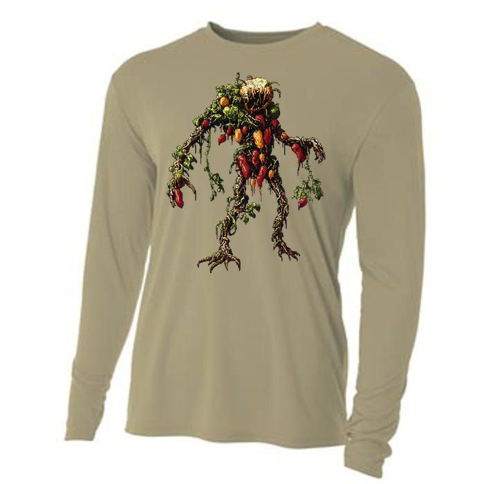 Pepper Vegetable Motif Garden Pepper Cooling Performance Long Sleeve Crew