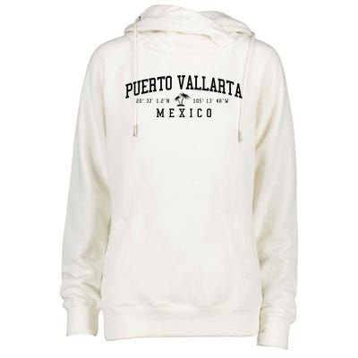 Puerto Vallarta Mexico Beach Womens Funnel Neck Pullover Hood