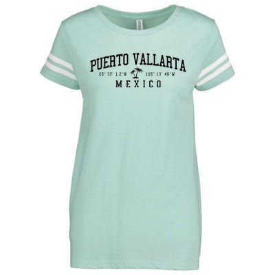 Puerto Vallarta Mexico Beach Enza Ladies Jersey Football T-Shirt