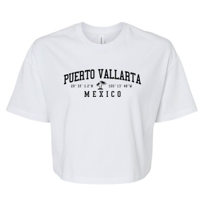 Puerto Vallarta Mexico Beach Bella+Canvas Jersey Crop Tee