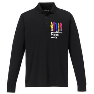 Positive Vibes Only Dick Sex Toy Funny Sex Joke Adult Performance Long Sleeve Polo