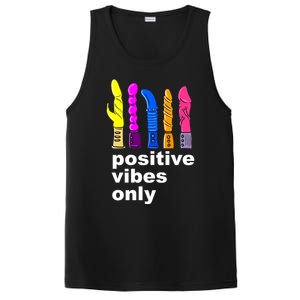 Positive Vibes Only Dick Sex Toy Funny Sex Joke Adult PosiCharge Competitor Tank