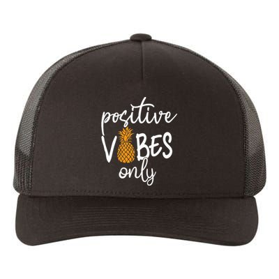 Positive Vibe Only Transfer Day Infertility IVF Mom Dad Gift Yupoong Adult 5-Panel Trucker Hat