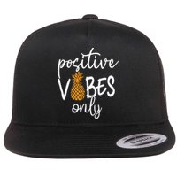 Positive Vibe Only Transfer Day Infertility IVF Mom Dad Gift Flat Bill Trucker Hat