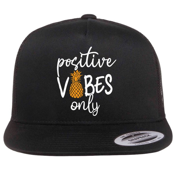 Positive Vibe Only Transfer Day Infertility IVF Mom Dad Gift Flat Bill Trucker Hat