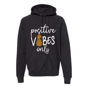 Positive Vibe Only Transfer Day Infertility IVF Mom Dad Gift Premium Hoodie