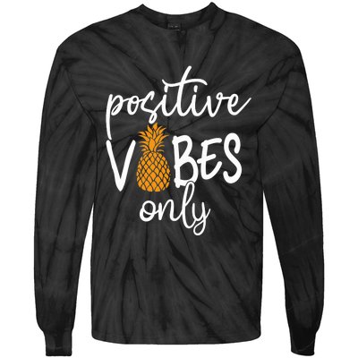 Positive Vibe Only Transfer Day Infertility IVF Mom Dad Gift Tie-Dye Long Sleeve Shirt