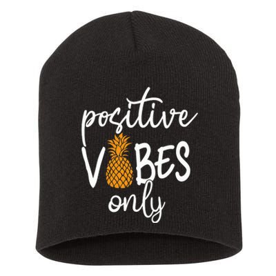 Positive Vibe Only Transfer Day Infertility IVF Mom Dad Gift Short Acrylic Beanie