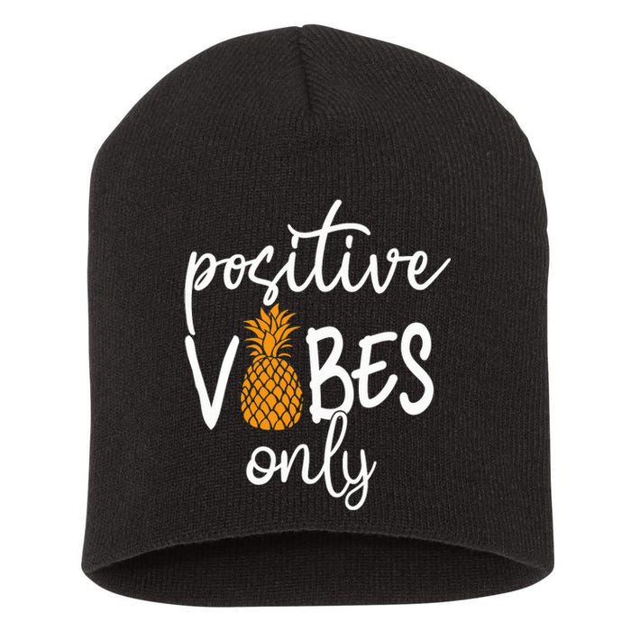 Positive Vibe Only Transfer Day Infertility IVF Mom Dad Gift Short Acrylic Beanie