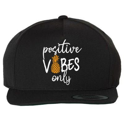 Positive Vibe Only Transfer Day Infertility IVF Mom Dad Gift Wool Snapback Cap