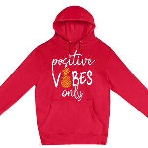 Positive Vibe Only Transfer Day Infertility IVF Mom Dad Gift Premium Pullover Hoodie