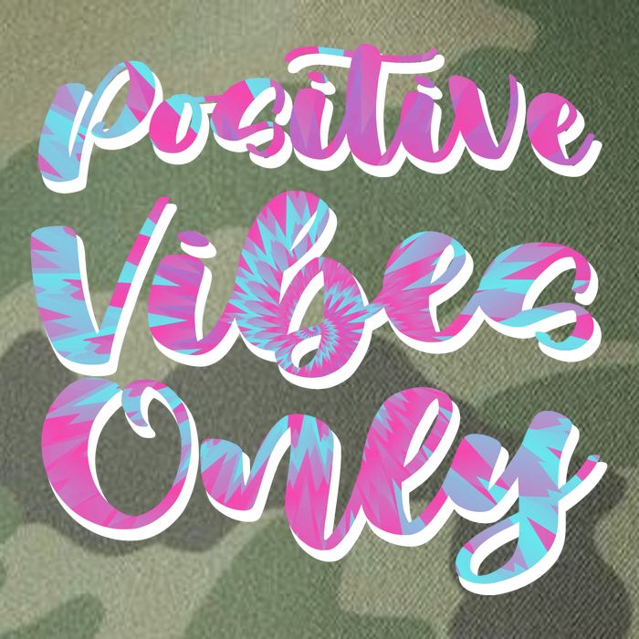 Positive Vibes Only Fun Quote Legacy Tie Dye Trucker Hat
