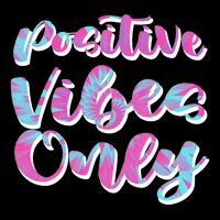 Positive Vibes Only Fun Quote Impact Tech Backpack