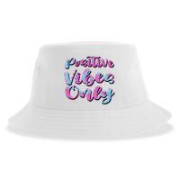Positive Vibes Only Fun Quote Sustainable Bucket Hat