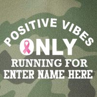Positives Vibes Only Custom Name Breast Cancer Legacy Tie Dye Trucker Hat