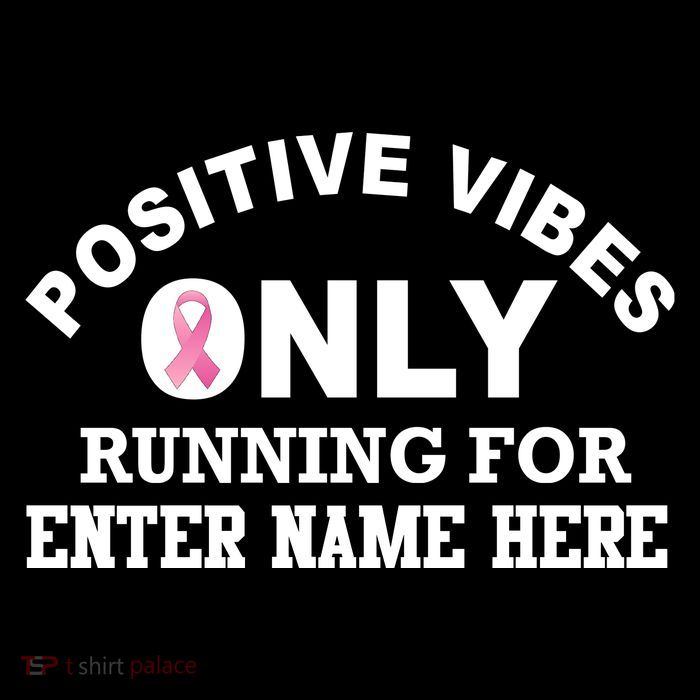 Positives Vibes Only Custom Name Breast Cancer Stripe Pom Pom Beanie