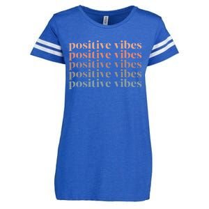 Positive Vibe Only Transfer Day Infertility Ivf Mom Dad Gift Enza Ladies Jersey Football T-Shirt