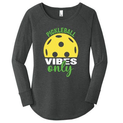 Pickleball Vibes Only Paddles Sport Gift Pickleball Team Women's Perfect Tri Tunic Long Sleeve Shirt