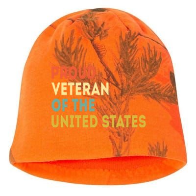 Proud Veteran Of The United States Veterans Day America Gift Kati - Camo Knit Beanie