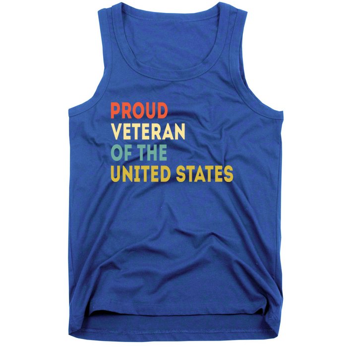 Proud Veteran Of The United States Veterans Day America Gift Tank Top