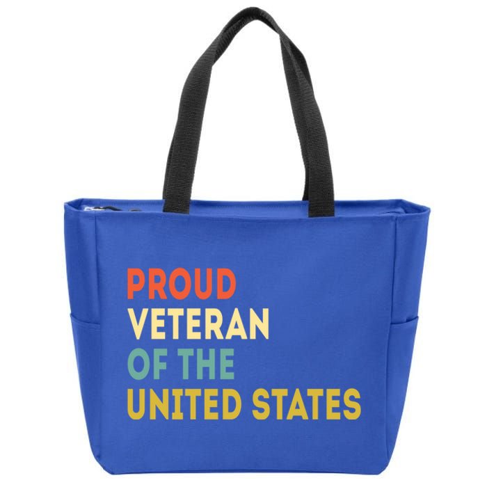 Proud Veteran Of The United States Veterans Day America Gift Zip Tote Bag