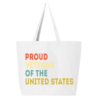 Proud Veteran Of The United States Veterans Day America Gift 25L Jumbo Tote