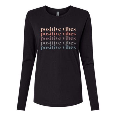 Positive Vibe Only Transfer Day Mom Dad Womens Cotton Relaxed Long Sleeve T-Shirt