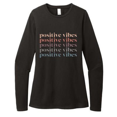 Positive Vibe Only Transfer Day Mom Dad Womens CVC Long Sleeve Shirt