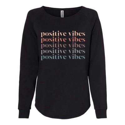 Positive Vibe Only Transfer Day Mom Dad Womens California Wash Sweatshirt