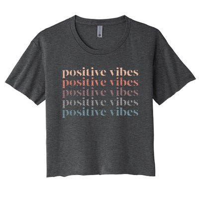 Positive Vibe Only Transfer Day Mom Dad Women's Crop Top Tee