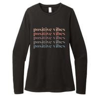 Positive Vibe Only Transfer Day Infertility Ivf Mom Dad Gift Womens CVC Long Sleeve Shirt