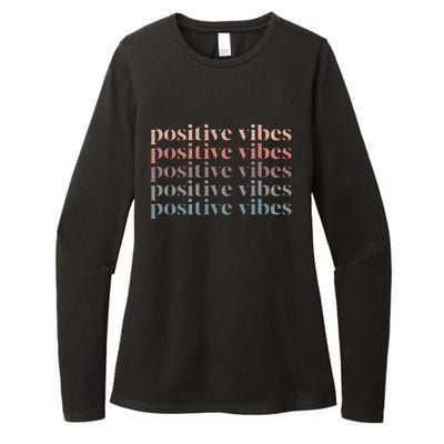 Positive Vibe Only Transfer Day Infertility Ivf Mom Dad Gift Womens CVC Long Sleeve Shirt