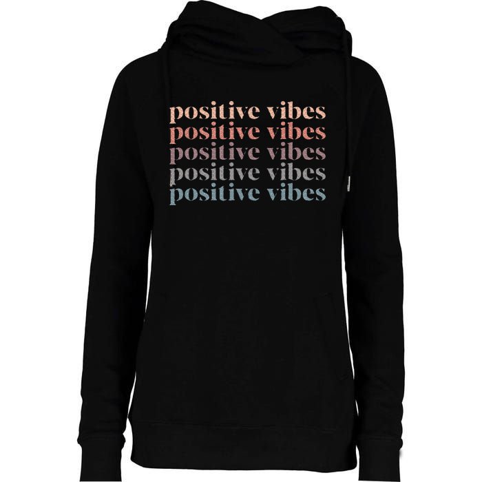 Positive Vibe Only Transfer Day Infertility Ivf Mom Dad Gift Womens Funnel Neck Pullover Hood