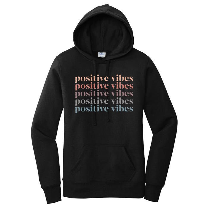 Positive Vibe Only Transfer Day Infertility Ivf Mom Dad Gift Women's Pullover Hoodie