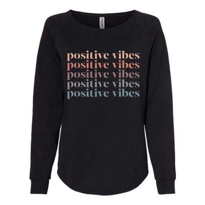 Positive Vibe Only Transfer Day Infertility Ivf Mom Dad Gift Womens California Wash Sweatshirt