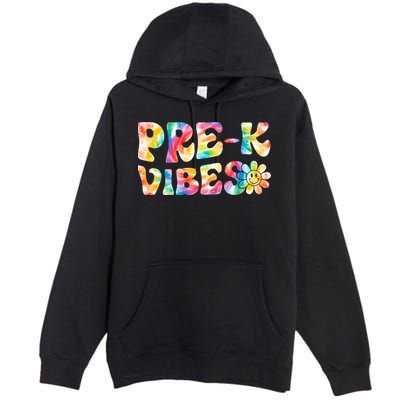 PreK Vibes Pre Kindergarten Team Teachers Premium Pullover Hoodie