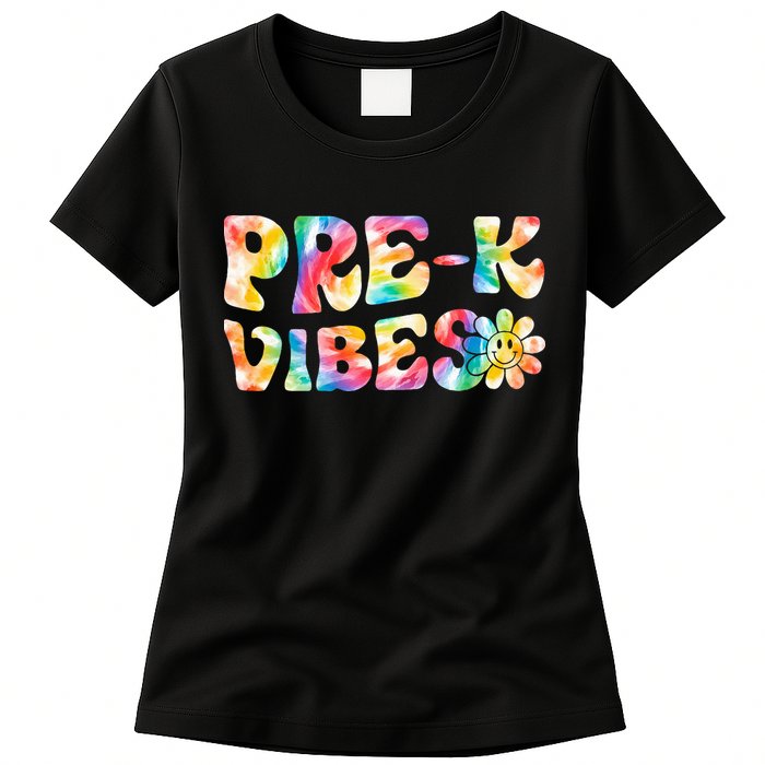 PreK Vibes Pre Kindergarten Team Teachers Womens T-Shirt