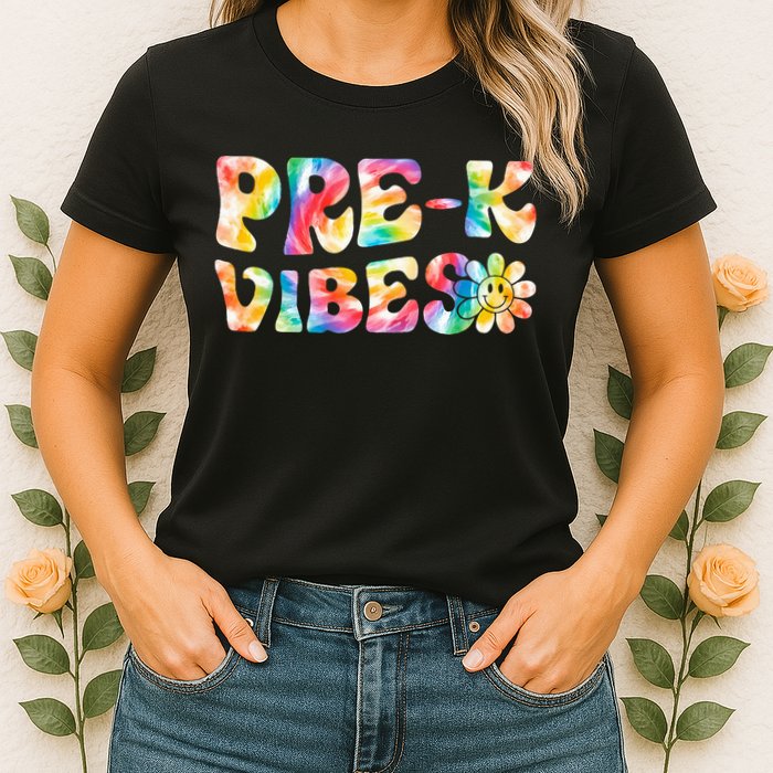 PreK Vibes Pre Kindergarten Team Teachers Womens T-Shirt