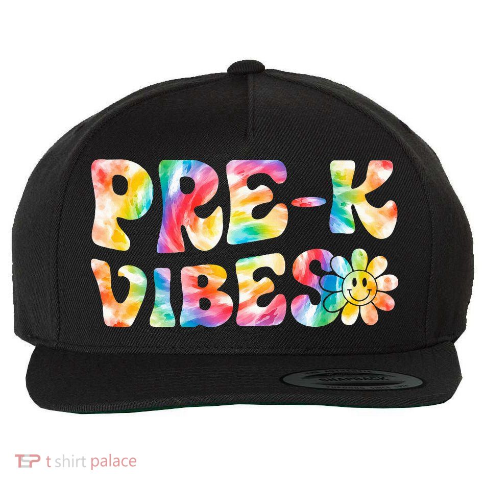 PreK Vibes Pre Kindergarten Team Teachers Wool Snapback Cap
