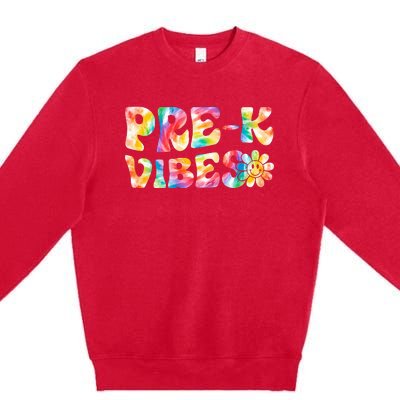 PreK Vibes Pre Kindergarten Team Teachers Premium Crewneck Sweatshirt