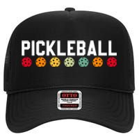 Pickleball Vintage High Crown Mesh Back Trucker Hat