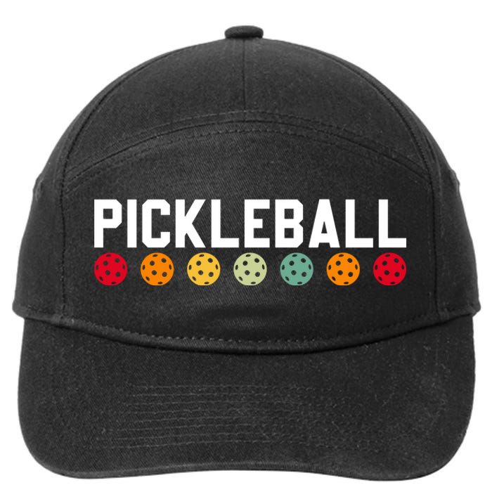 Pickleball Vintage 7-Panel Snapback Hat