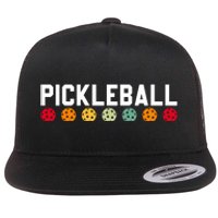 Pickleball Vintage Flat Bill Trucker Hat