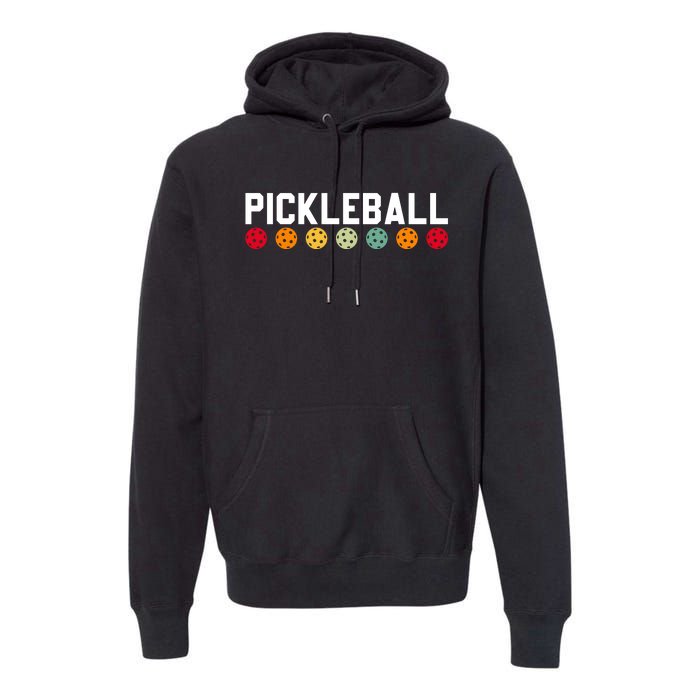 Pickleball Vintage Premium Hoodie